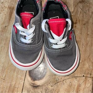 Vans Toddler Shoes - Red, Gray size 4